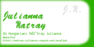 julianna matray business card